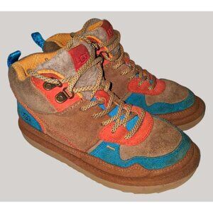 UGG Kids Boys 1y Colorful Suede Wool High Top Sneakers With Rubber Sole